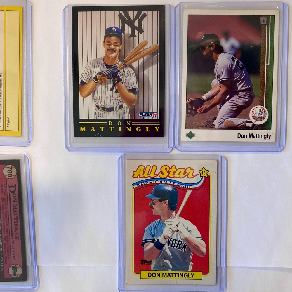 Lot of 9 Vintage 80s-90s Don Mattingly Baseball Cards Yankees - Picture 8 of 16